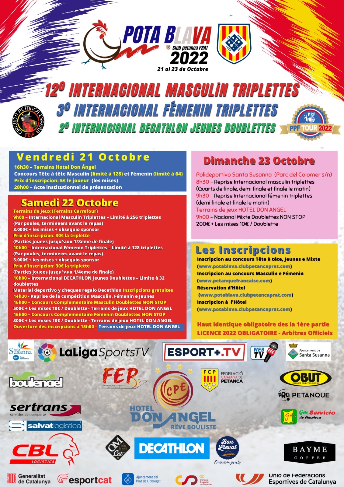 Affiche de la compétition PPF TOUR 2022 International Santa Susanna