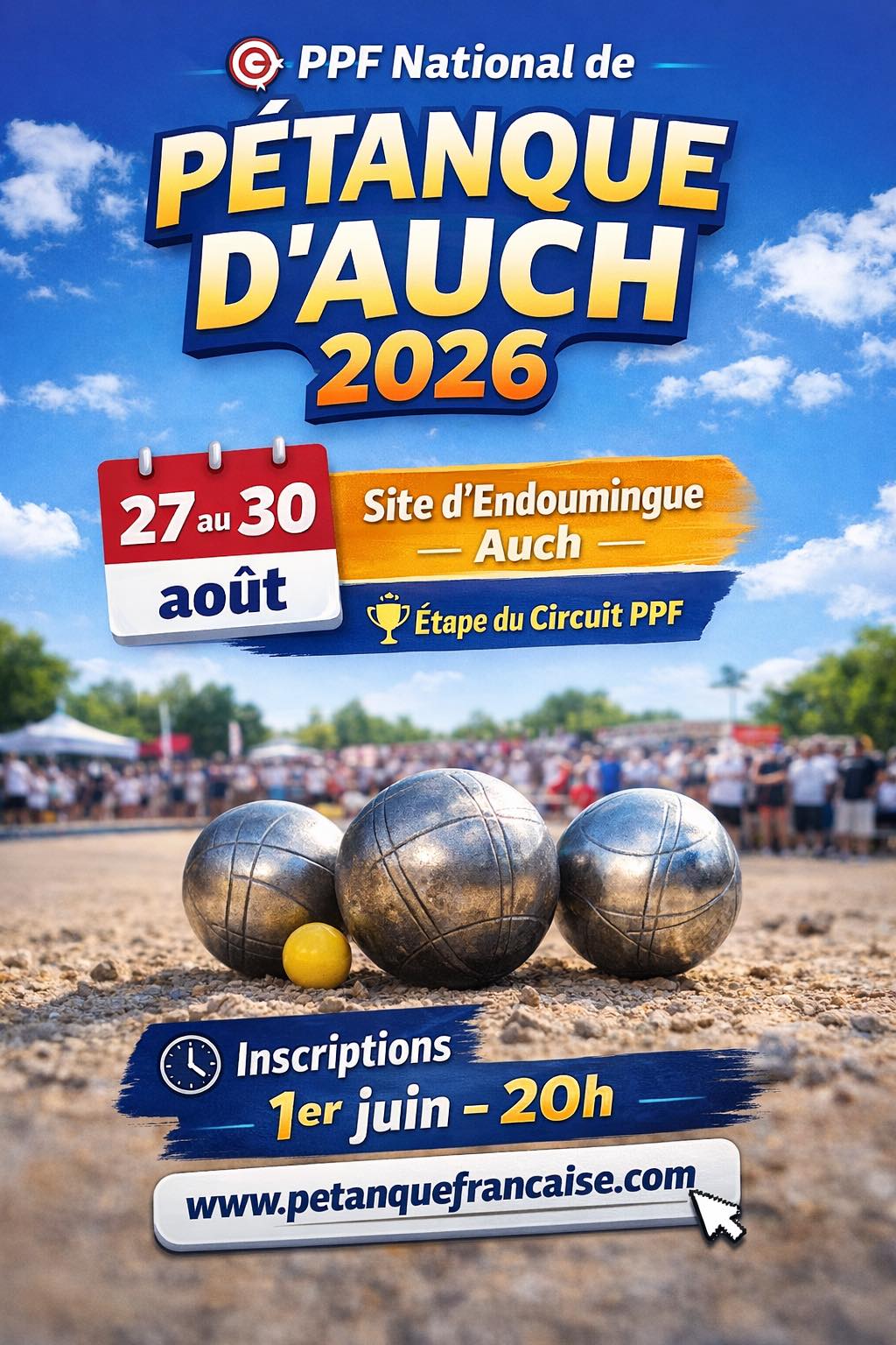 Affiche de la compétition PPF TOUR 2026 : AUCH - National Féminin - Top 500