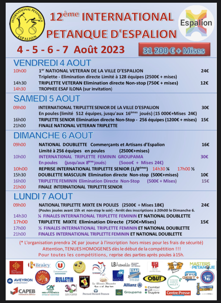 Affiche de la compétition PPF TOUR 2023 International Féminin