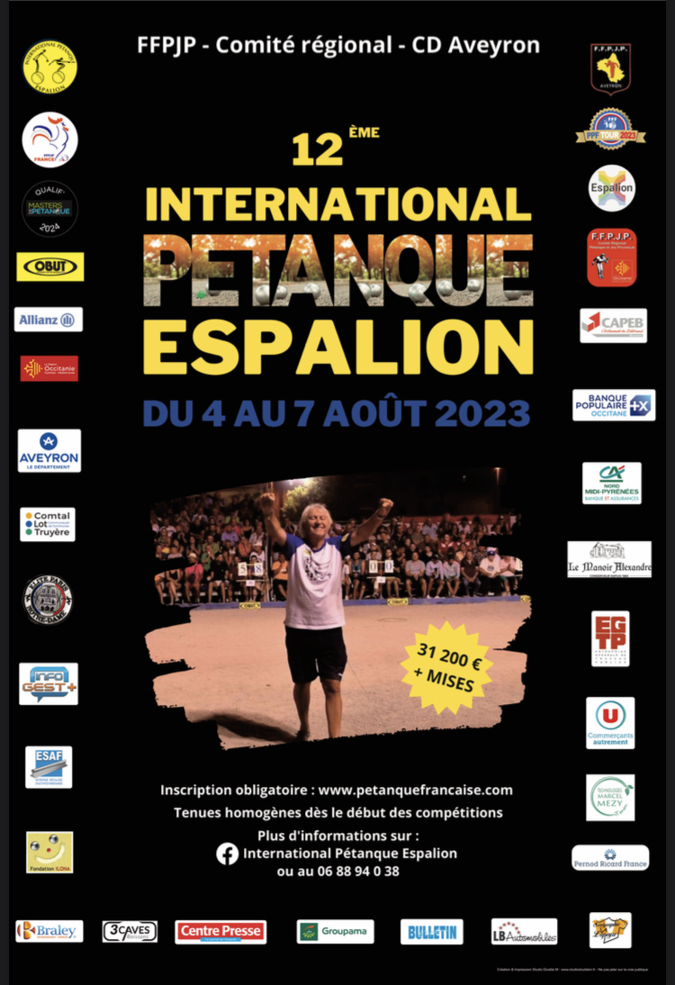 Affiche de la compétition PPF TOUR 2023 International Ville Espalion